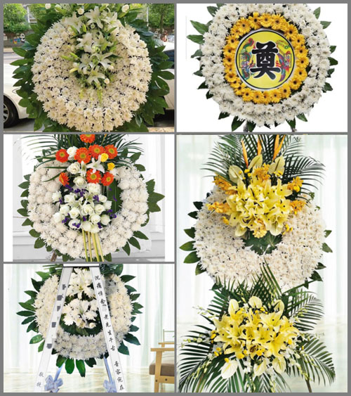 山东青岛莱西市马连庄镇李家草泊村花圈速递